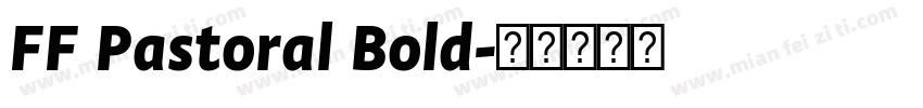 FF Pastoral Bold字体转换